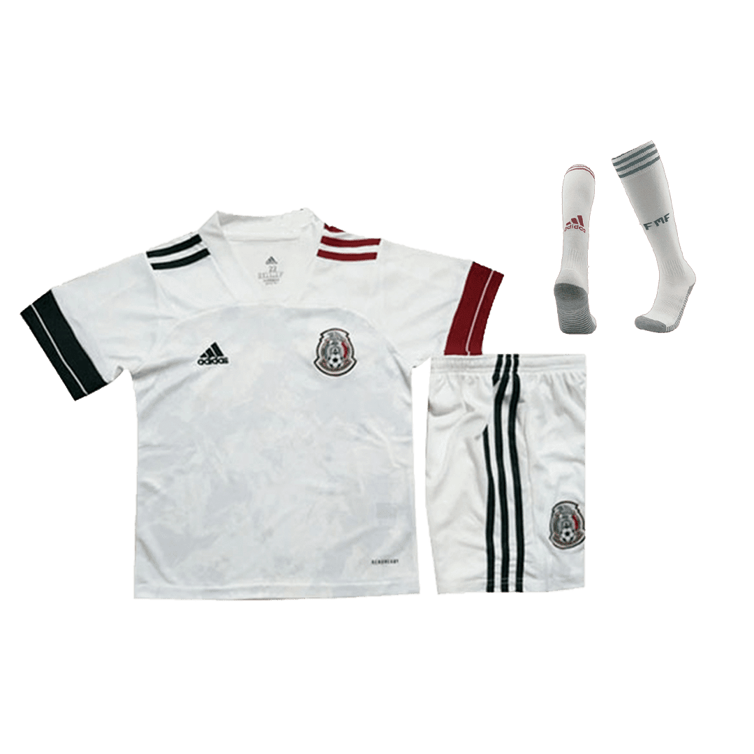 Kids Mexico Away Soccer Jersey Whole Kit (Jersey+Shorts+Socks)