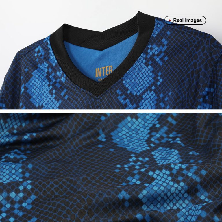 Men's Replica Inter Milan Home Soccer Jersey Kit (Jersey+Shorts) 2021/22 - Best Soccer Jersey - 8