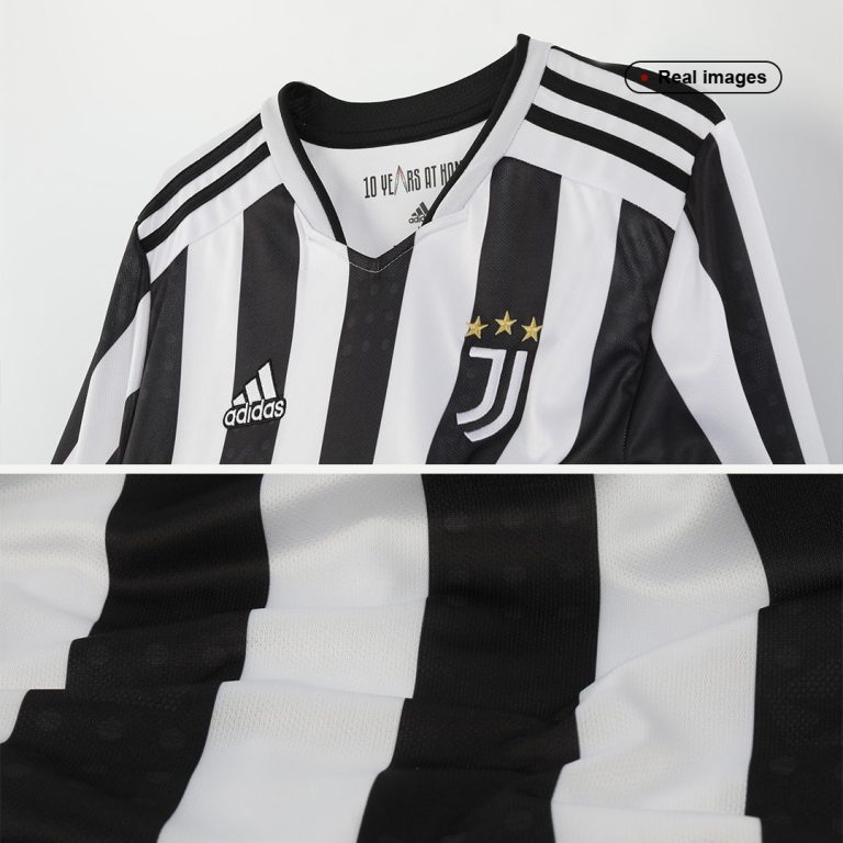 Men's Replica Juventus Home Soccer Jersey Whole Kit (Jersey+Shorts+Socks) 2021/22 - Best Soccer Jersey - 5