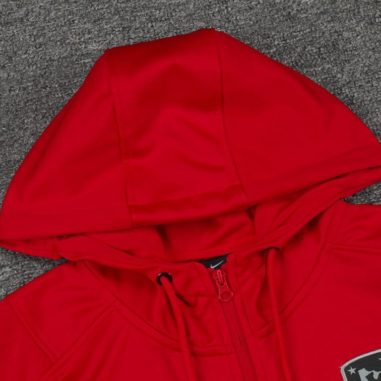Men's Atletico Madrid Hoodie Training Kit (Jacket+Pants) 2021 - Best Soccer Jersey - 8