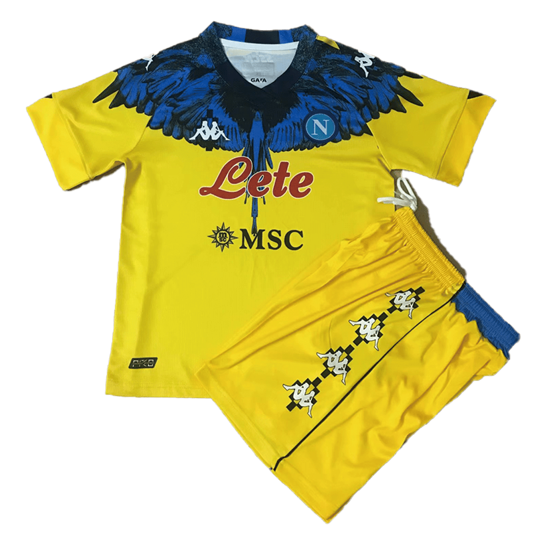 Kids Napoli Soccer Jersey Kit (Jersey+Shorts) 2021