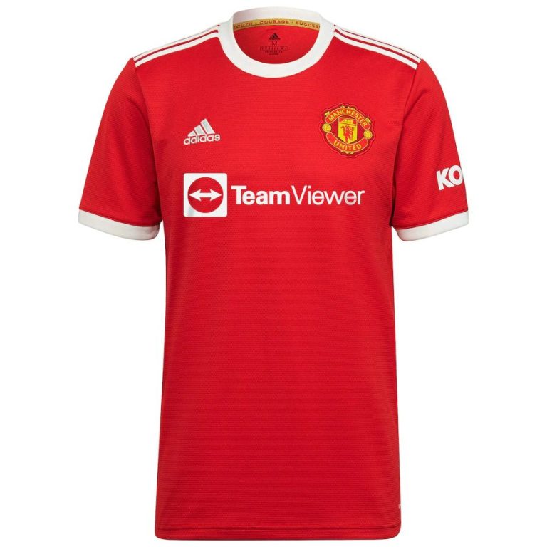 Men's Replica Manchester United Home Soccer Jersey Whole Kit (Jersey+Shorts+Socks) 2021/22 - Best Soccer Jersey - 4