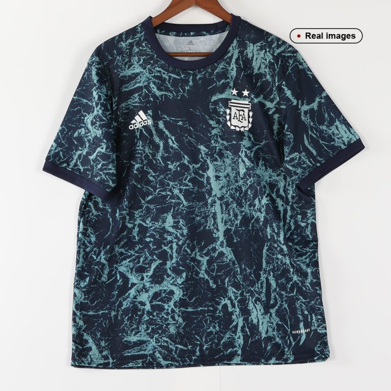 Men's Replica Argentina Pre - Match Training Soccer Jersey Shirt 2020 - Best Soccer Jersey - 8