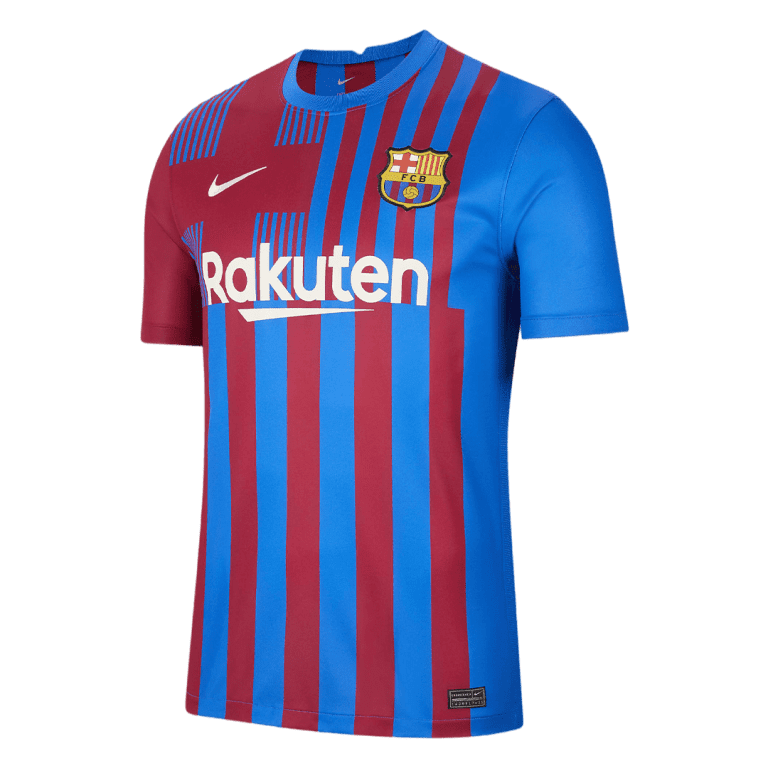 Men's Replica Barcelona Home Soccer Jersey Whole Kit (Jersey+Shorts+Socks) 2021/22 - Best Soccer Jersey - 2