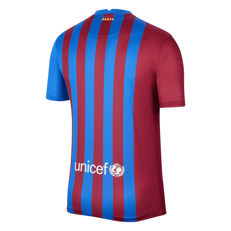 Men's Replica Barcelona Home Soccer Jersey Whole Kit (Jersey+Shorts+Socks) 2021/22 - Best Soccer Jersey - 3