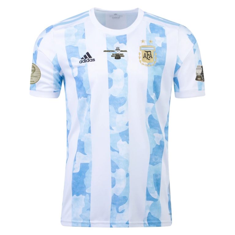 Men's Replica Argentina Home Soccer Jersey Shirt 2021 - Best Soccer Jersey - 1