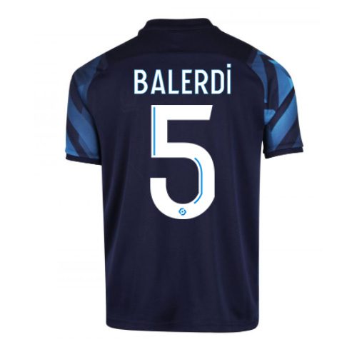 Men’s Replica BALERDI #5 Marseille Away Soccer Jersey Shirt 2021/22