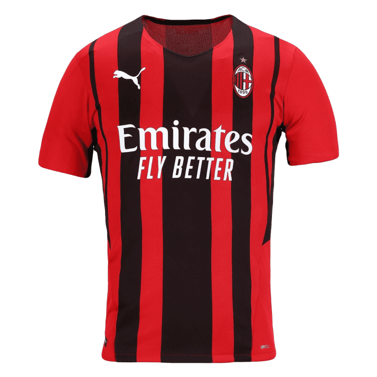Men's Authentic AC Milan Home Soccer Jersey Shirt 2021/22 - Best Soccer Jersey - 2