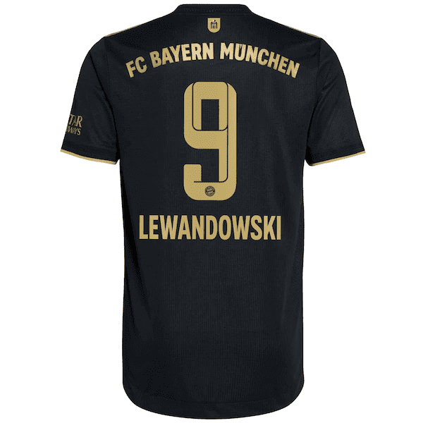 Men’s Replica LEWANDOWSKI #9 Bayern Munich Away Soccer Jersey Shirt 2021/22
