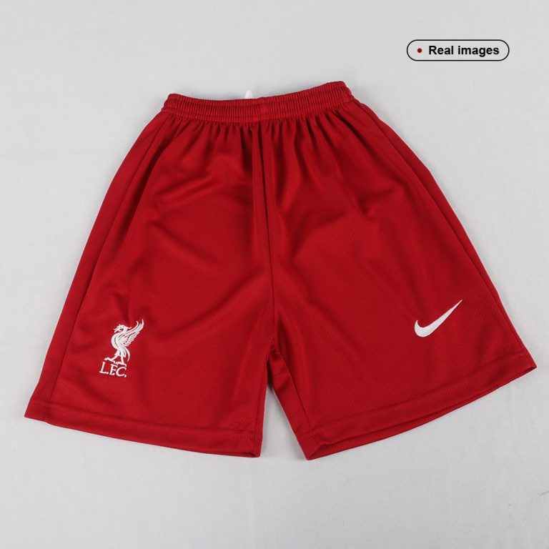 Kids Liverpool Home Soccer Jersey Kit (Jersey+Shorts) 2022/23 - Best Soccer Jersey - 13