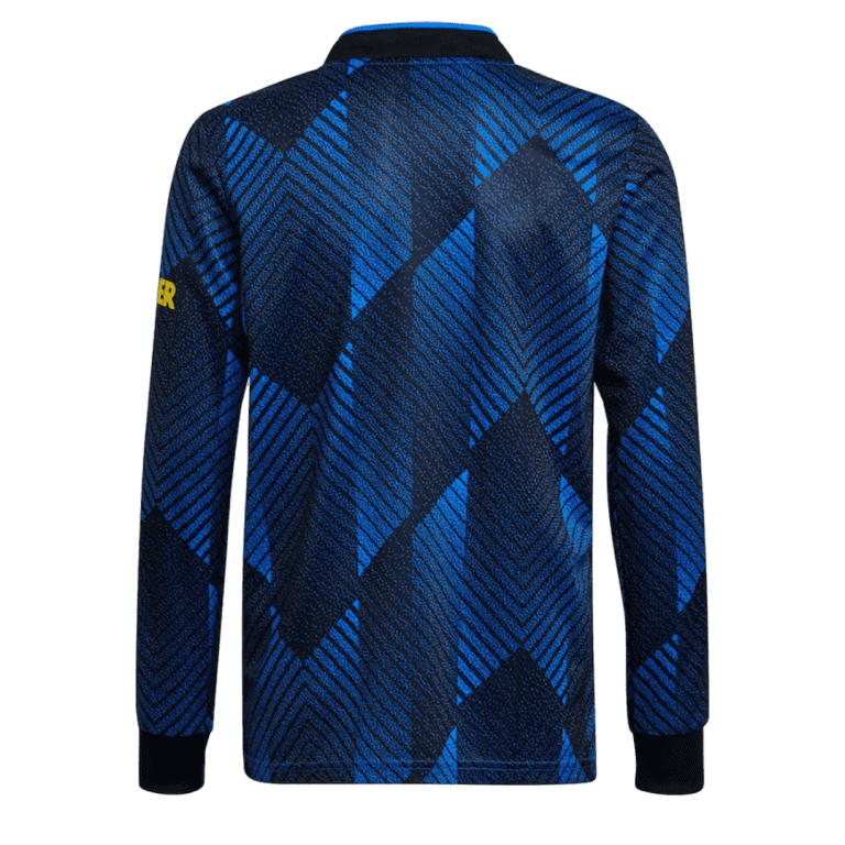 Men's Replica Manchester United Third Away Long Sleeves Soccer Jersey Shirt 2021/22 - Best Soccer Jersey - 2