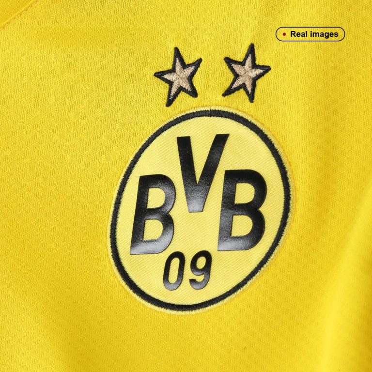 Men's Replica Borussia Dortmund Home Soccer Jersey Whole Kit (Jersey+Shorts+Socks) 2021/22 - Best Soccer Jersey - 3