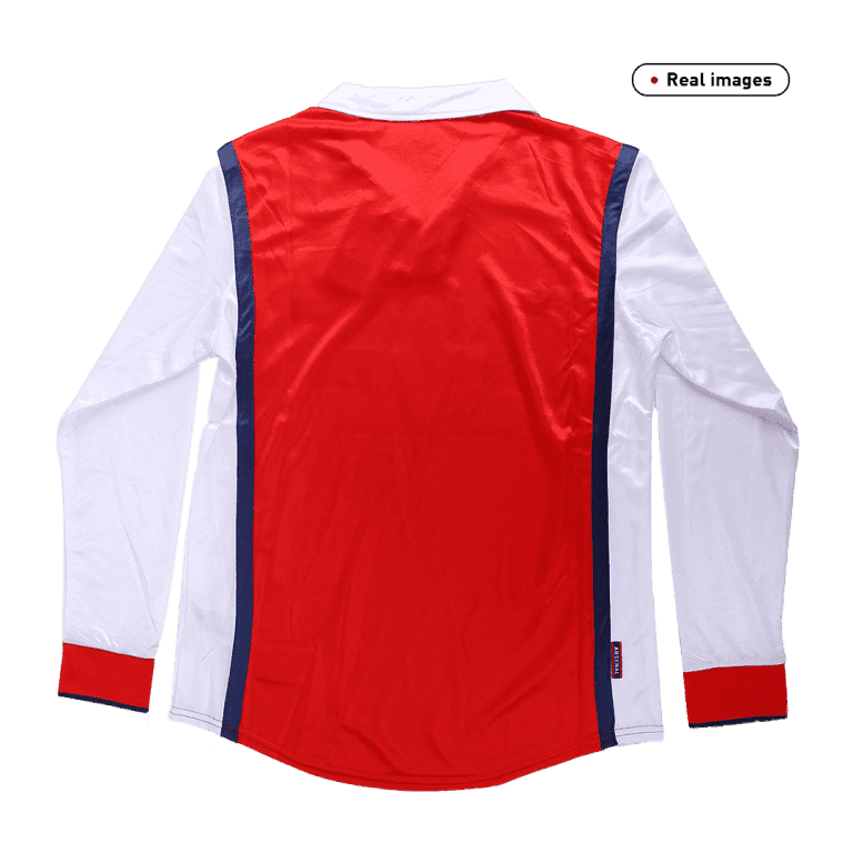 Men's Retro 1998/99 Replica Arsenal Home Long Sleeves Soccer Jersey Shirt - Best Soccer Jersey - 3