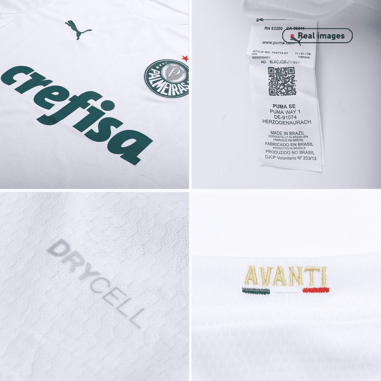Men's Replica SE Palmeiras Away Soccer Jersey Shirt 2020 - Best Soccer Jersey - 8