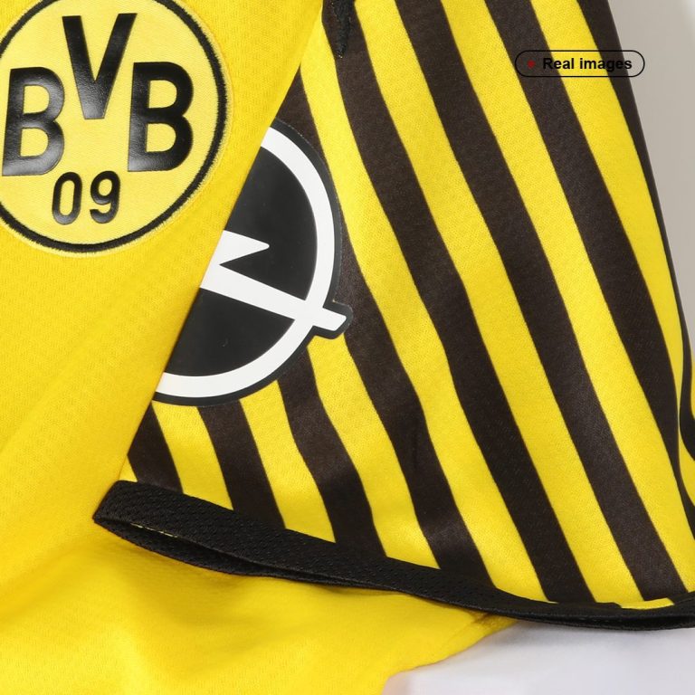 Men's Replica Borussia Dortmund Home Soccer Jersey Whole Kit (Jersey+Shorts+Socks) 2021/22 - Best Soccer Jersey - 4