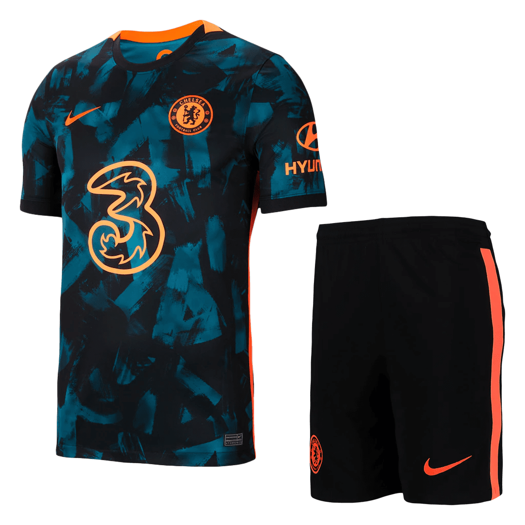Men’s Replica Chelsea Third Away Soccer Jersey Kit (Jersey+Shorts) 2021/22