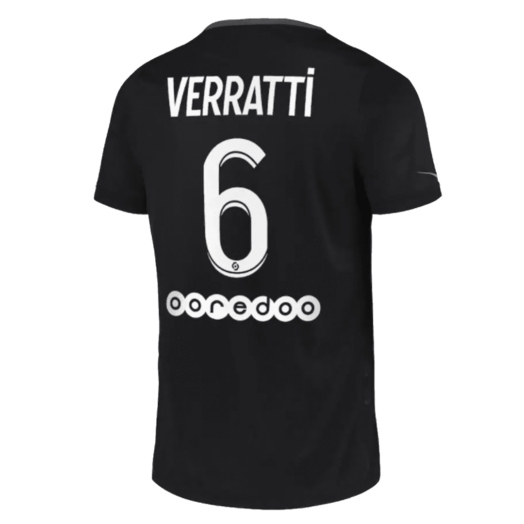 Men’s Replica VERRATTi #6 PSG Third Away Soccer Jersey Shirt 2021/22