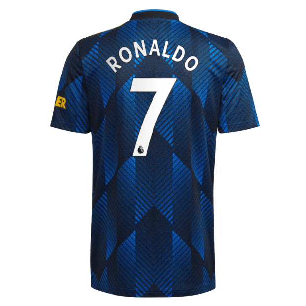 Men’s Replica RONALDO #7 Manchester United Third Away Soccer Jersey Shirt 2021/22