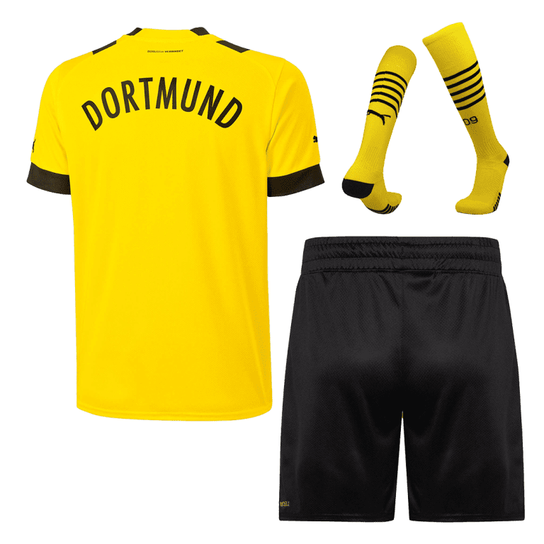 Men's Replica Borussia Dortmund Home Soccer Jersey Whole Kit (Jersey+Shorts+Socks) 2022/23 - Best Soccer Jersey - 2