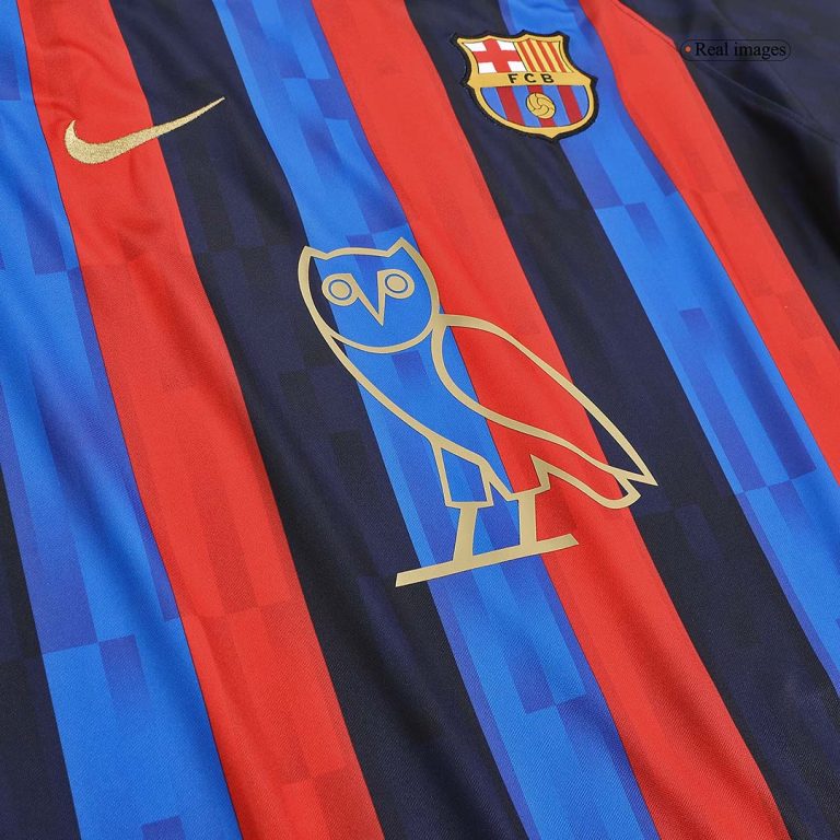 Men's Replica Barcelona X Drake Home Soccer Jersey Shirt 2022/23 - Best Soccer Jersey - 6