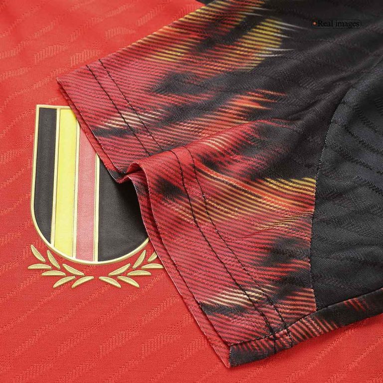 Men's Authentic DE BRUYNE #7 Belgium Home Soccer Jersey Shirt 2022 World Cup 2022 - Best Soccer Jersey - 4