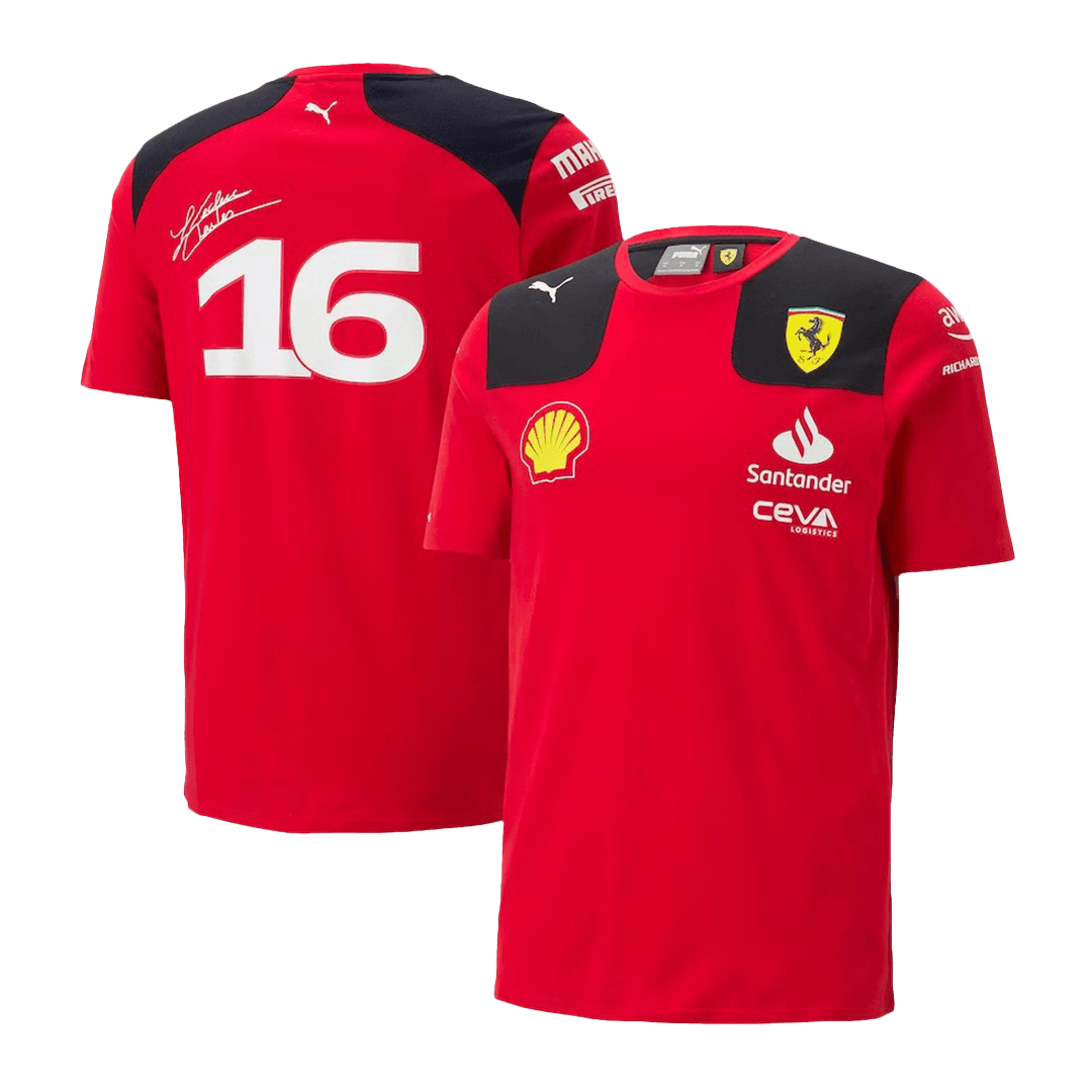 Men’s Scuderia Ferrari F1 Racing Team Charles Leclerc #16 T-Shirt 2023