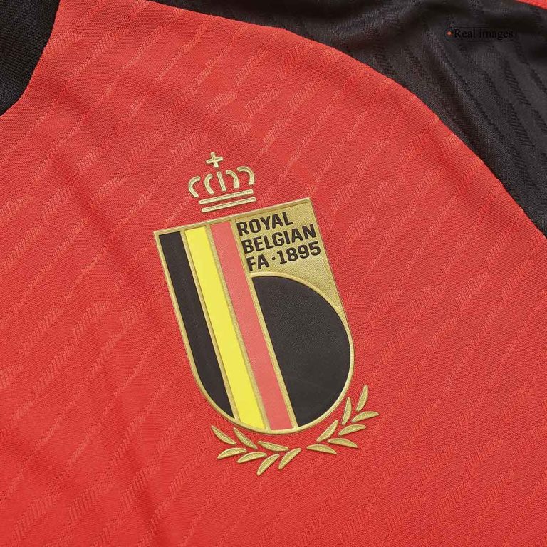 Men's Authentic DE BRUYNE #7 Belgium Home Soccer Jersey Shirt 2022 World Cup 2022 - Best Soccer Jersey - 19
