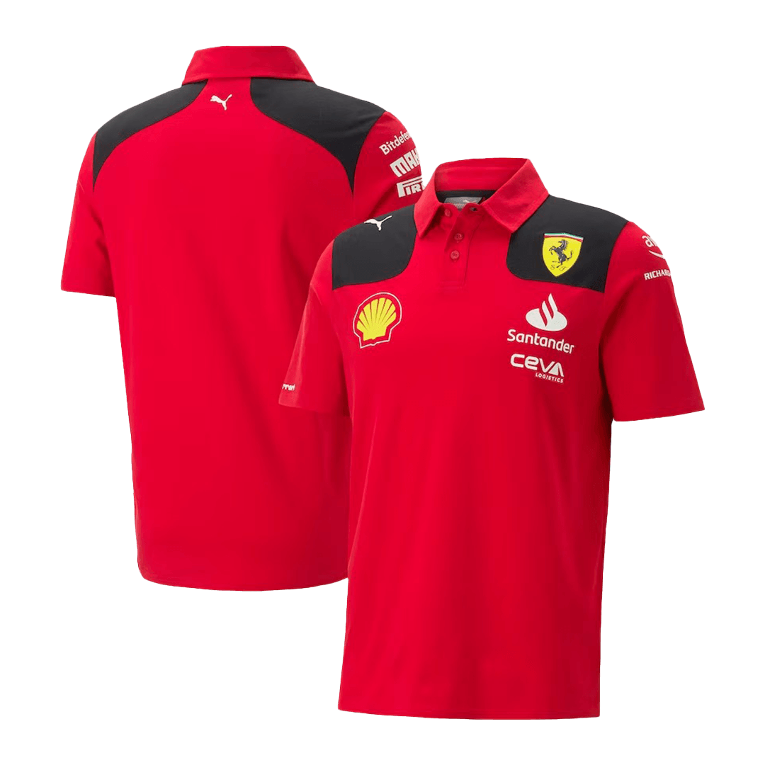 Men’s Scuderia Ferrari F1 Racing Team Polo Red 2023