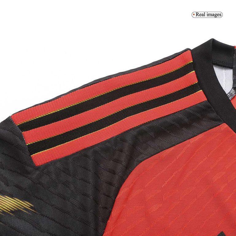Men's Authentic DE BRUYNE #7 Belgium Home Soccer Jersey Shirt 2022 World Cup 2022 - Best Soccer Jersey - 17