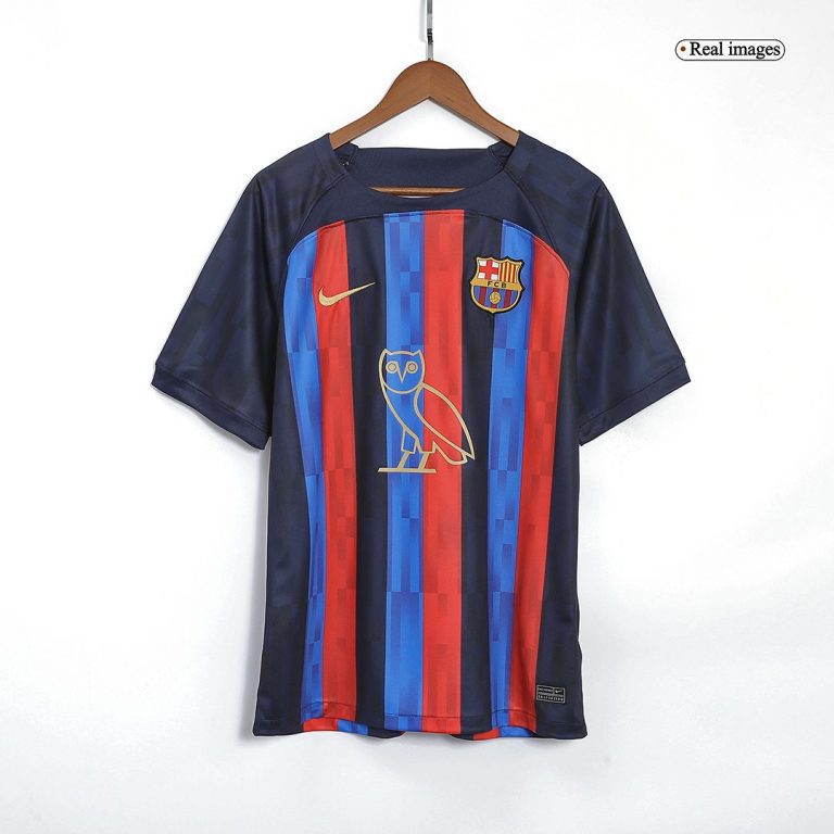 Men's Replica Barcelona X Drake Home Soccer Jersey Shirt 2022/23 - Best Soccer Jersey - 3