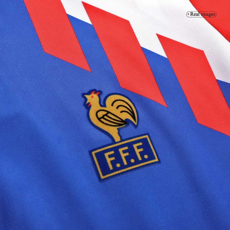 Men's Retro 1990 World Cup France Home Soccer Jersey Shirt - Best Soccer Jersey - 6