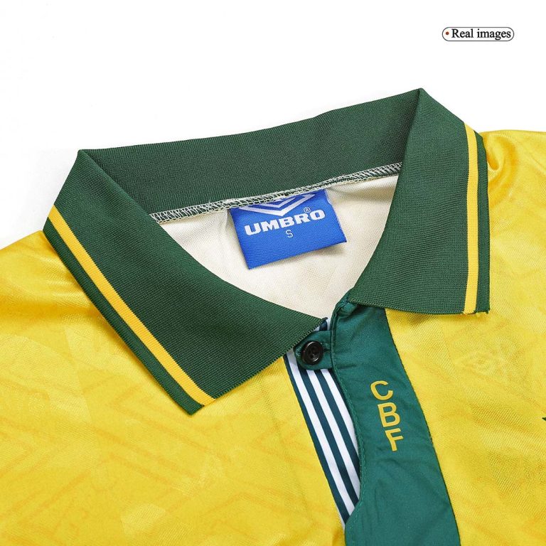 Women's Retro 91/93 Brazil Home Soccer Jersey Shirt - Best Soccer Jersey - 4