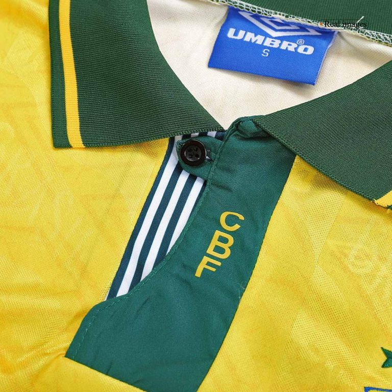 Women's Retro 91/93 Brazil Home Soccer Jersey Shirt - Best Soccer Jersey - 5