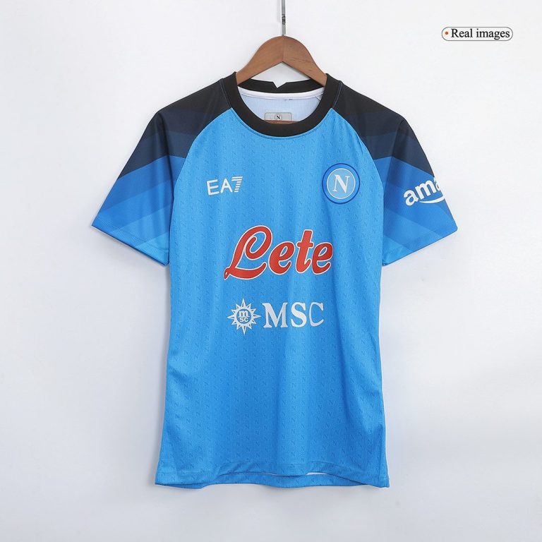 Men's Authentic Napoli Home Soccer Jersey Shirt 2022/23 - Best Soccer Jersey - 3