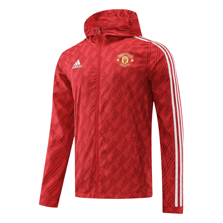 Men's Manchester United Windbreaker Hoodie Jacket 2022/23 - Best Soccer Jersey - 2