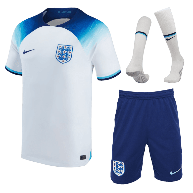 Kids England Home Soccer Jersey Whole Kit (Jersey+Shorts+Socks) 2022 - Wrold Cup 2022 - Best Soccer Jersey - 3
