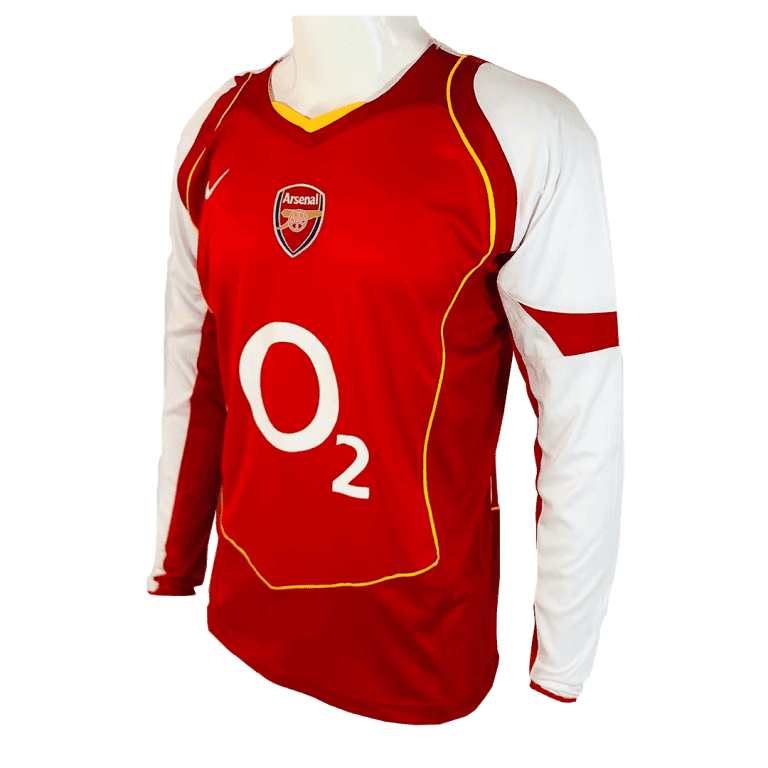 Men Classic Football Jersey Long Sleeves Jerseys Arsenal Home 2004 Fan Version - Best Soccer Jersey - 3