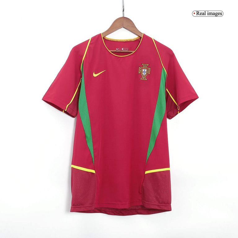 Men's Retro 2002 Portugal Home Soccer Jersey Shirt - Best Soccer Jersey - 3