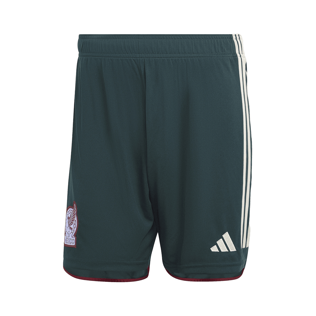 Men's Replica Mexico Away Soccer Jersey Kit (Jersey+Shorts) 2022