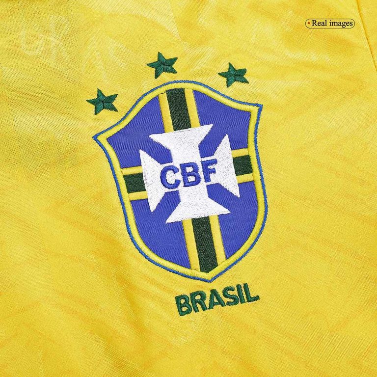 Women's Retro 91/93 Brazil Home Soccer Jersey Shirt - Best Soccer Jersey - 6