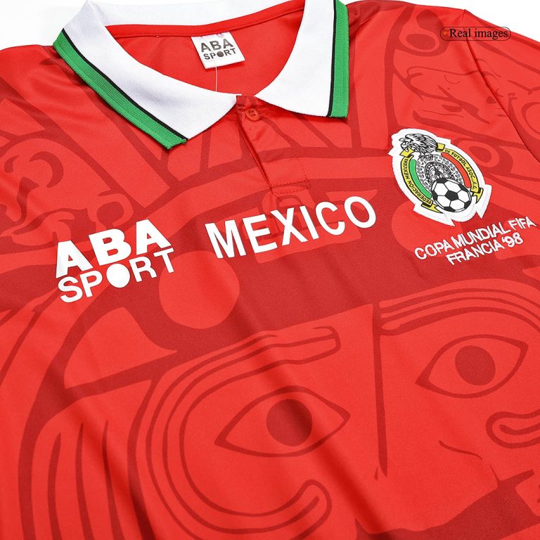 Men's Retro 1998 World Cup Mexico Soccer Jersey Shirt - Best Soccer Jersey - 6