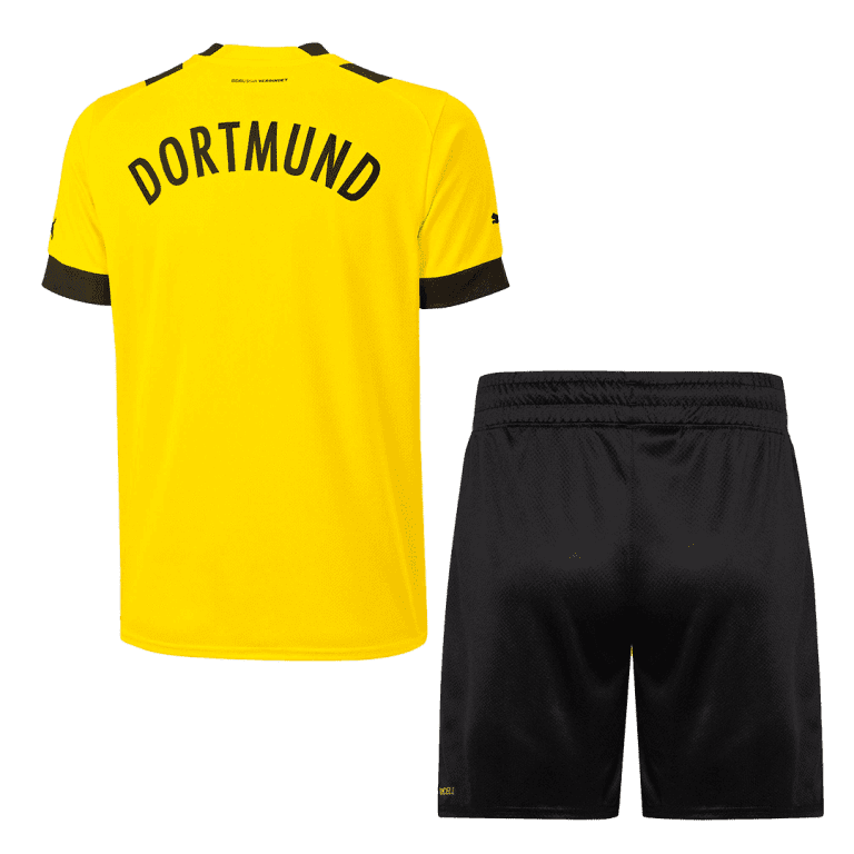 Men's Replica Borussia Dortmund Home Soccer Jersey Kit (Jersey+Shorts) 2022/23 - Best Soccer Jersey - 2