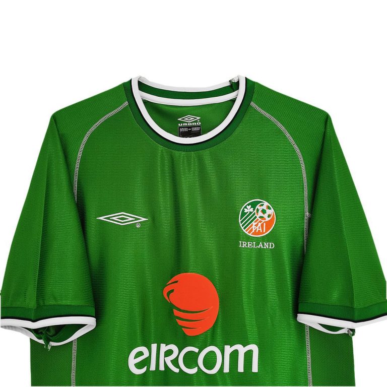 Men's Retro 2002 Ireland Home Soccer Jersey Shirt - Best Soccer Jersey - 2