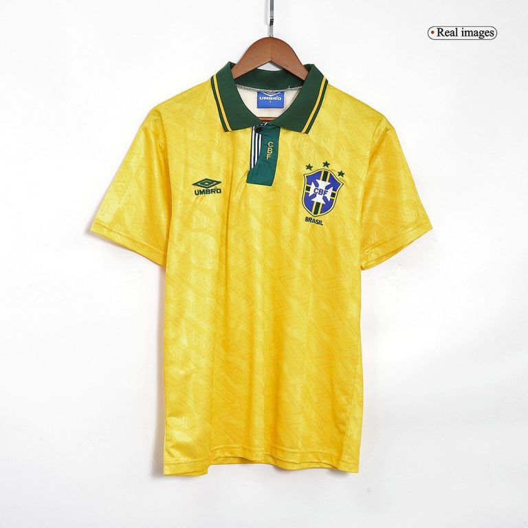 Women's Retro 91/93 Brazil Home Soccer Jersey Shirt - Best Soccer Jersey - 2