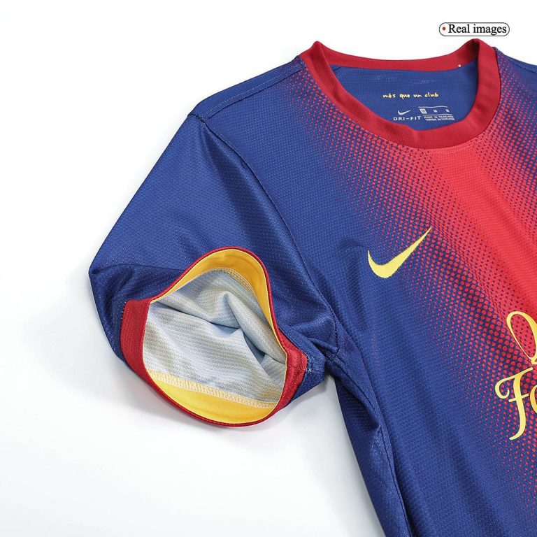Men Classic Football Jersey Short Sleeves Barcelona Home 2012/13 - Best Soccer Jersey - 9