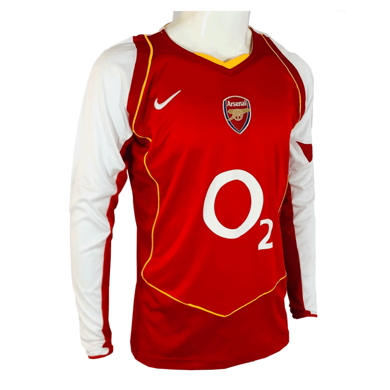 Men Classic Football Jersey Long Sleeves Jerseys Arsenal Home 2004 Fan Version - Best Soccer Jersey - 4