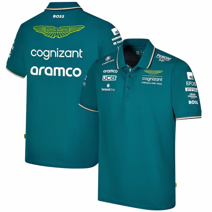 Men’s Aston Martin Aramco Cognizant F1 Racing Team Polo 2023