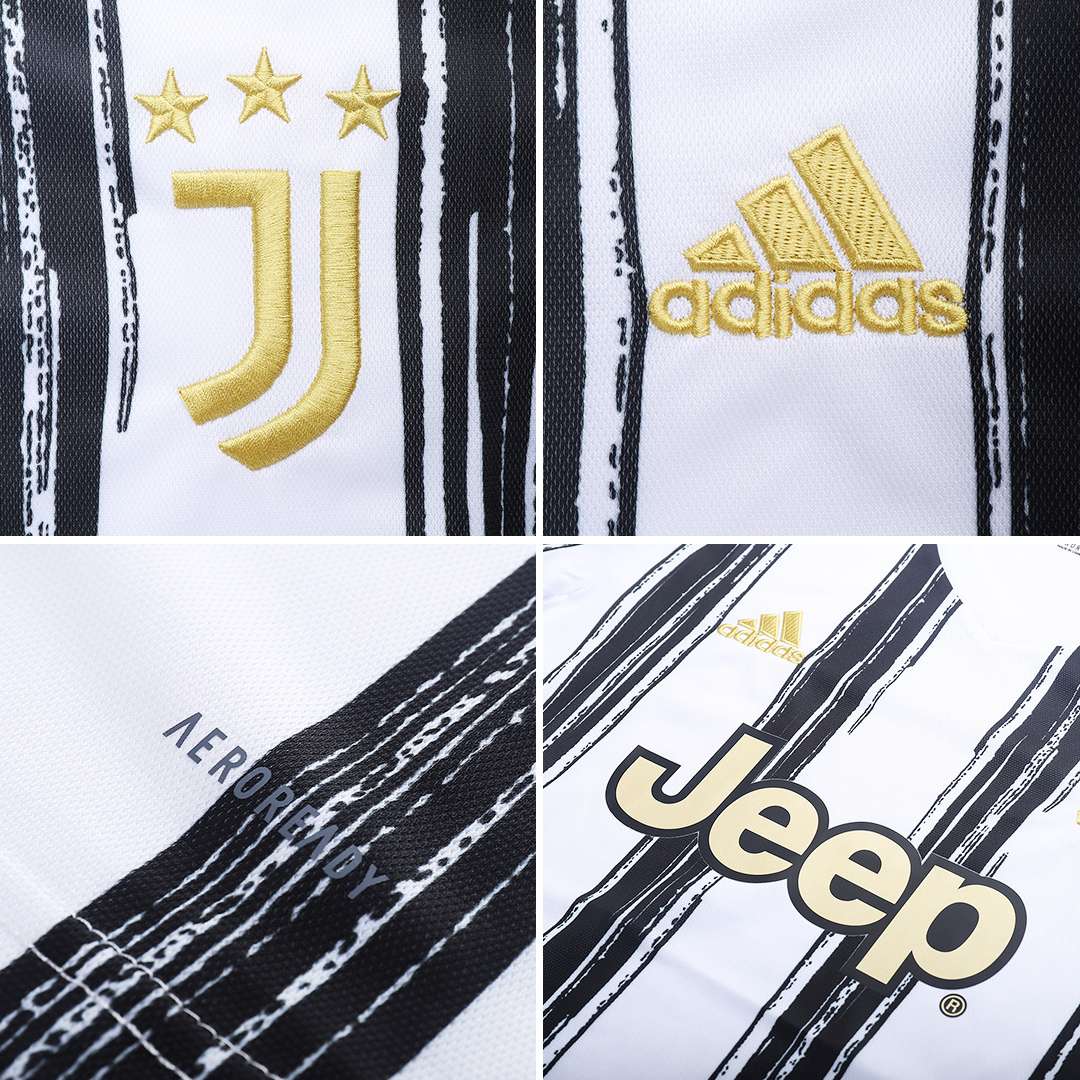 Men's Replica Juventus Home Soccer Jersey Whole Kit (Jersey+Shorts+Socks) 2020/21 - Best Soccer Jersey - 20
