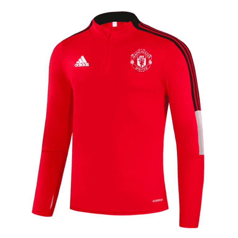 Men's Manchester United Zipper Tracksuit Sweat Shirt Kit (TopÈË??) 2021/22 - Best Soccer Jersey - 3