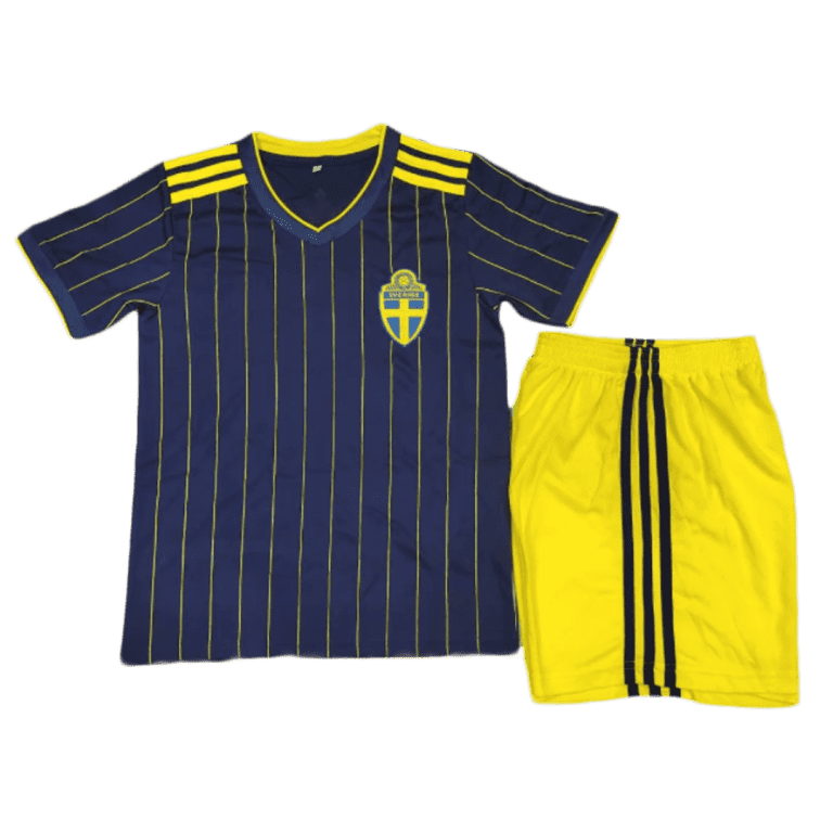 Kids Sweden Away Soccer Jersey Kit (Jersey??) 2020 - Best Soccer Jersey - 1